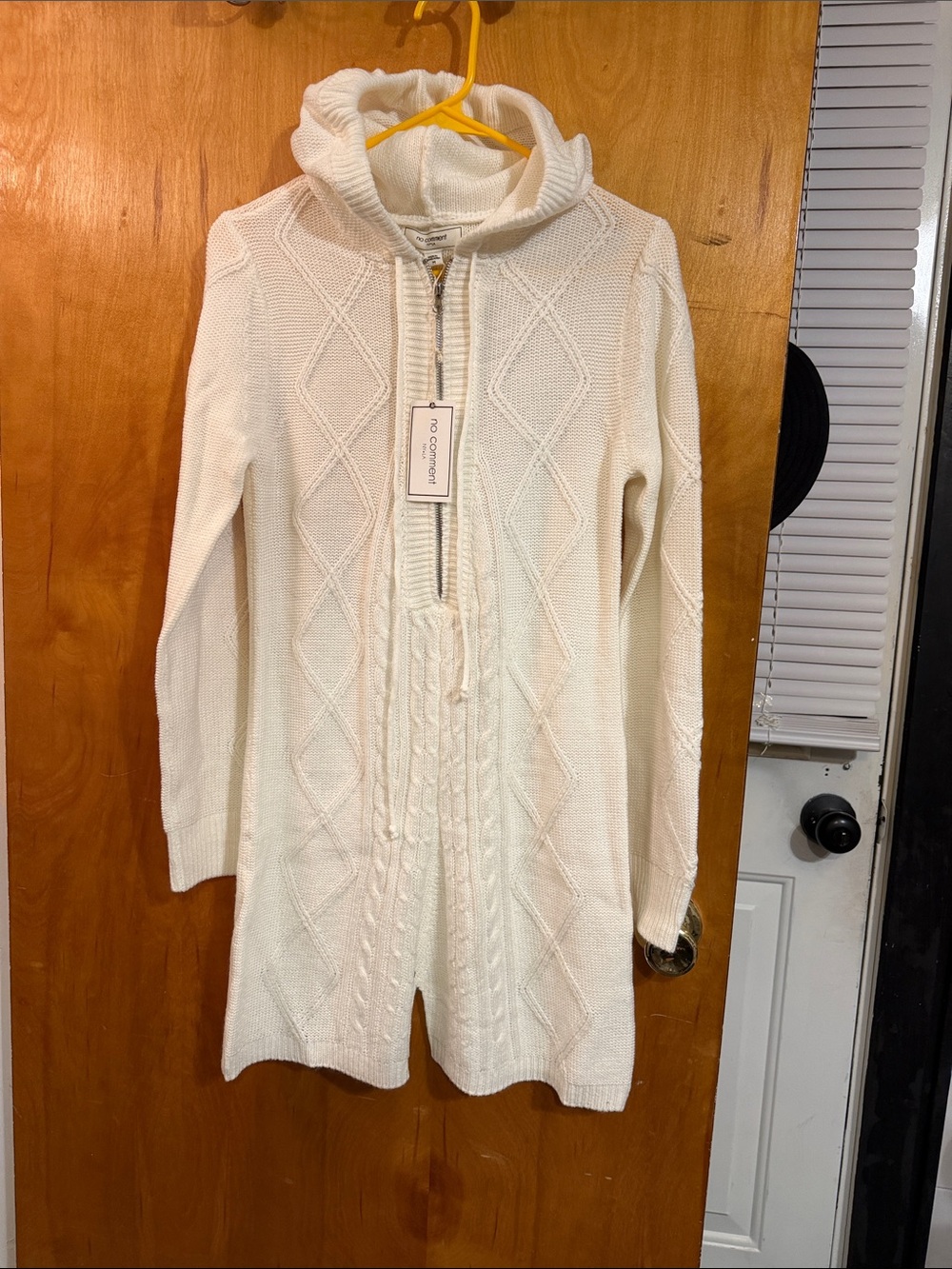 NWT No Comment Sweater Romper sz M